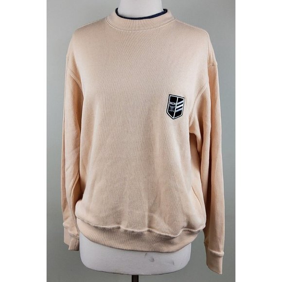 MCM Legere Chest Patch Pullover Sweater Sweatshirt Size L - Picture 1 of 6